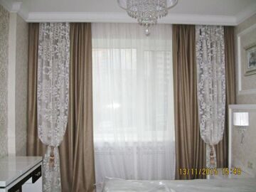 Фото 104. Дизайн штор в спальню. Квартира в Брянске.